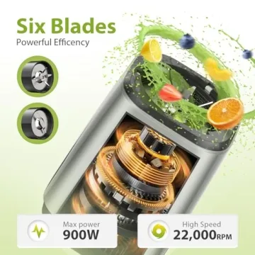 KOIOS Powerful 900W Blender Ideal for Smoothies and Shakes
