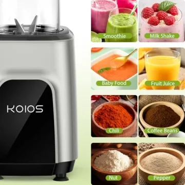 KOIOS Powerful 900W Blender Ideal for Smoothies and Shakes