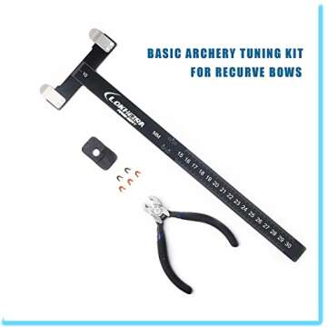 Archery Nocking Points Pliers Strings Knock Set T Shape Bow Square Ruler Nocking Buckle Pliers Recur...