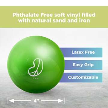 Bean Products Soft Weighted Balls - Safe & Fun Exercise Tool
