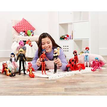 BANDAI Miraculous Ladybug and Cat Noir Toys Ladybug Fashion Doll | Articulated 26cm Ladybug Doll wit...
