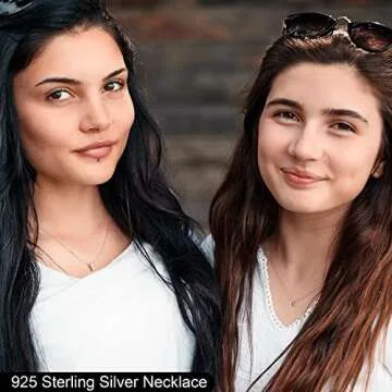 Memorjew 925 Sterling Silver Initial Necklace, Dainty Letter A Gold Gold Cursive Initial Necklace for Women, Valentines Mother’s Day Birthday Gifts Jewelry