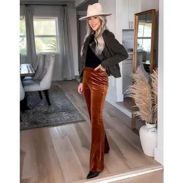 GRAPENT Pantalones De Mujer Comfy Pants Women Womens Dress Pants for Work Womens Pull On Pants Dressy Outfits Womens Business Casual Outfits for Work Color Sugar Almond Medium Size 8 Size 10