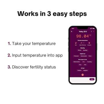 Natural Cycles 12 Month Subscription - Digital Birth Control with Basal Body Thermometer - Fertility Management App- (iOS and Android)