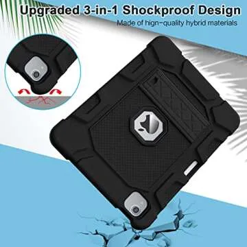 Azzsy Rugged Kids Case for iPad Air 5/4 - Ultimate Protection