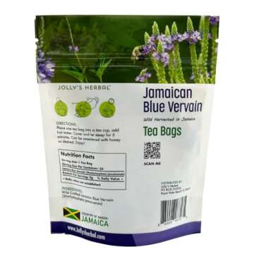 Jolly's Herbal Jamaican Blue Vervain Tea Bags - 24 Count