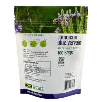 Jolly's Herbal Jamaican Blue Vervain Tea Bags - 24 Count