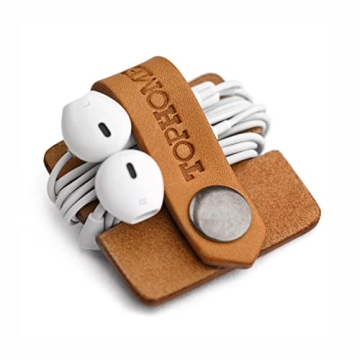 TOPHOME Cord Organizer Earbud Holder Earphones Headphones Winder Keeper Earbuds Case Storage Wrap He...