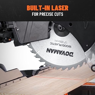DOVAMAN 12 Inch Sliding Miter Saw with Laser Accuracy