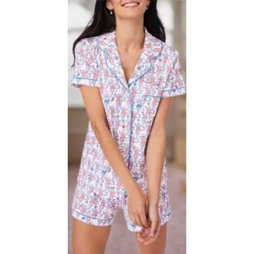 Yiulangde 2 Piece Y2K Pajama Set with Monkey Print