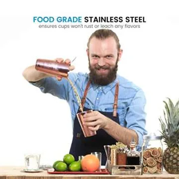 Top-Quality Bartender Boston Cocktail Shaker Set in Gold