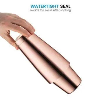 Top-Quality Bartender Boston Cocktail Shaker Set in Gold