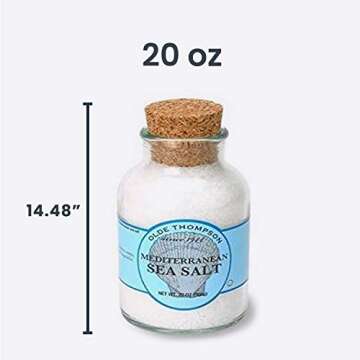 Olde Thompson Mediterranean Sea Salt Crystals 20-Ounce
