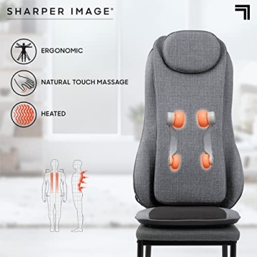 Sharper Image Smartsense Shiatsu Massage Chair Pad with Heat