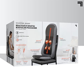 Sharper Image Smartsense Shiatsu Massage Chair Pad with Heat