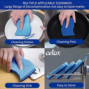 Non-Scratch Dual Sided Kitchen Sponges - CELOX