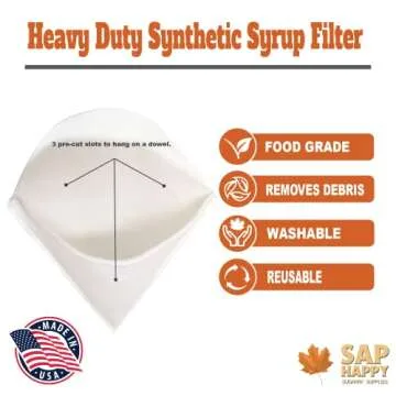 SAP HAPPY Maple Syrup Filter Set - Heavy Duty & Reusable