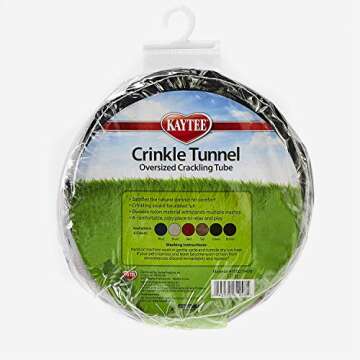 Kaytee Crinkle Tunnel for Guinea Pigs, Ferrets & More