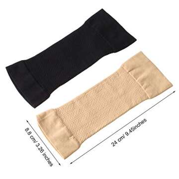 WILLBOND Slimming Arm Sleeves for Women - 4 Pairs