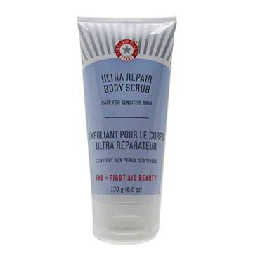 First Aid Beauty Ultra Body Scrub - Gentle, Unscented Exfoliation for All Skin Types