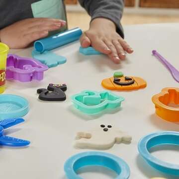 Play-Doh Holiday Set of Tools, 43 Accessories & 10 Colors, Kids Arts & Crafts, Preschool Toys for Girls & Boys, for Kids, Ages 3+ (Amazon Exclusive)