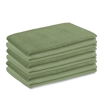 DG Collections Terry Dish Towels, 100% Cotton Kitchen Towels, Set of 6 (18x28 inch) Hand Towels - 40...
