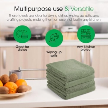 DG Collections Terry Dish Towels - Eco-Friendly Kitchen Essential