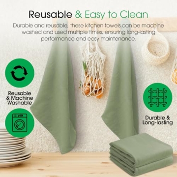 DG Collections Terry Dish Towels - Eco-Friendly Kitchen Essential