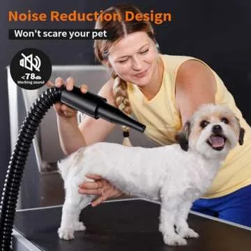 PETNF Dog Dryer for Pet Grooming, Dog Hair Dryer Blower Dog Blow Dryer High Velocity Air Forced Blow Dryer for Large Dogs,Noise Reduction Pet Hair Dryer 3.2HP Adjustable Speed Temp Dogs Grooming Bath
