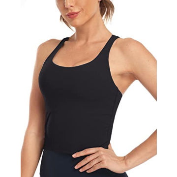 HeyNuts Wirefree Sports Bra - Medium Impact, Crisscross Back