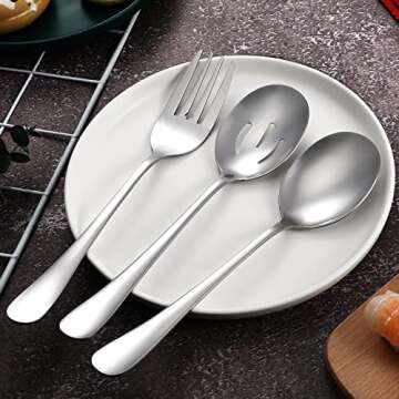 Patelai 6 Pack Stainless Steel Serving Utensils Set