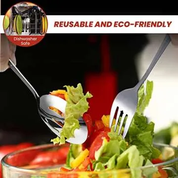 Patelai 6 Pack Stainless Steel Serving Utensils Set