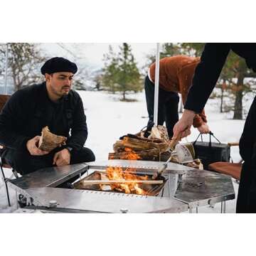 Snow Peak GigaPower Compact Folding Torch, Fire Starter, Campfire, BBQ Lighter, Lightweight