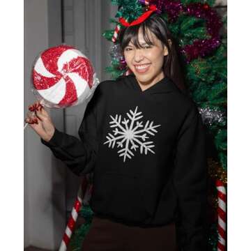 Tstars Snowflake Christmas Hoodie for Women and Teen Girls Xmas Holiday Sweatshirt Hoodies XX-Large ...