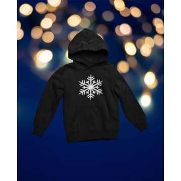 Tstars Snowflake Christmas Hoodie for Women and Teen Girls Xmas Holiday Sweatshirt Hoodies XX-Large Black
