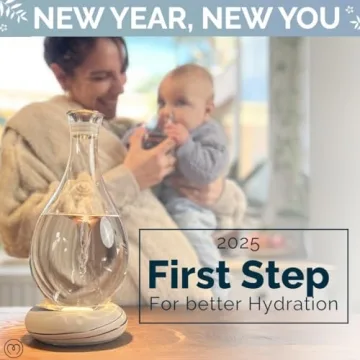 MAYU Water Swirl Pitcher with Mineral Blend for Hydration