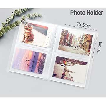 Nail Art Sticker Storage Book 2 Pack(160 Slots), Plastic Sticker Organizer Nail Decals Holder Collecting Album for Sticker Displaying