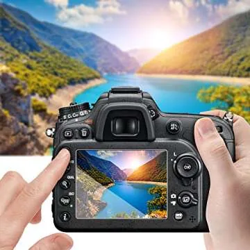 [3-Pack] Tempered Glass Screen Protector for Canon EOS 5D Mark IV 5D4 5DIV 5DS 5DS R DSLR Camera, AKWOX [0.3mm 2.5D High Definition 9H] Optical LCD Premium Glass Protective Cover