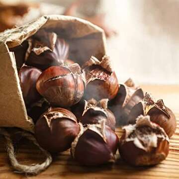 Fresh, Raw, Premium Quality Italian Chestnuts | Tender, Easy Peel, Large, Aromatic, Delicious Chestnuts | Raw Fresh Italian Chestnuts (3 LBS)