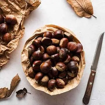 Fresh, Raw, Premium Quality Italian Chestnuts | Tender, Easy Peel, Large, Aromatic, Delicious Chestnuts | Raw Fresh Italian Chestnuts (3 LBS)