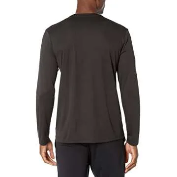 Amazon Essentials Long Sleeve Performance Tech Shirt for Men in Black