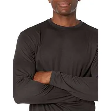 Amazon Essentials Long Sleeve Shirt for Men, Performance Tech