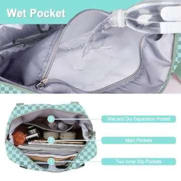 Expandable WOOMADA Foldable Travel Duffel Bag