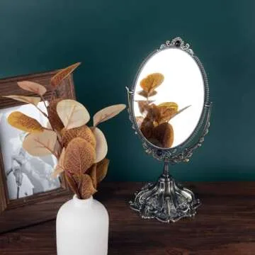 Feyarl Vintage Makeup Mirror - Elegant & Functional Decor