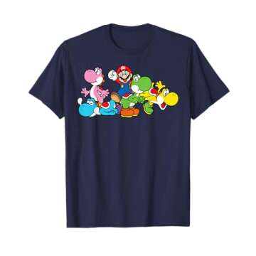 Super Mario Yoshi Ride Group Mashup T-Shirt