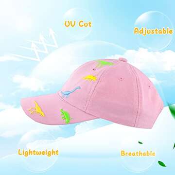 Dinosaur Baseball Cap for Kids Summer Sun Protection