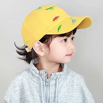 Dinosaur Baseball Cap for Kids Summer Sun Protection