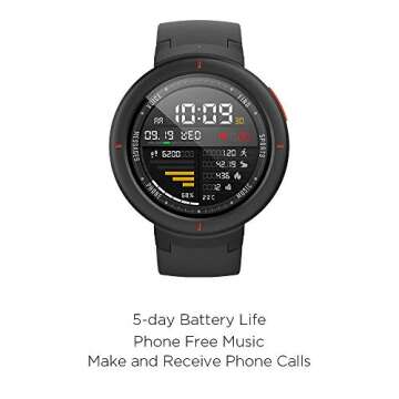 Amazfit Verge Smart Watch - Bluetooth Call, Fitness Tracker, AMOLED Screen