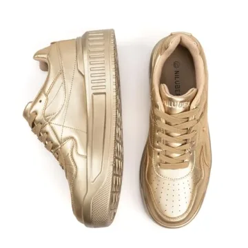 Sparkle Rhinestone Women's Platform Sneakers - Niluber