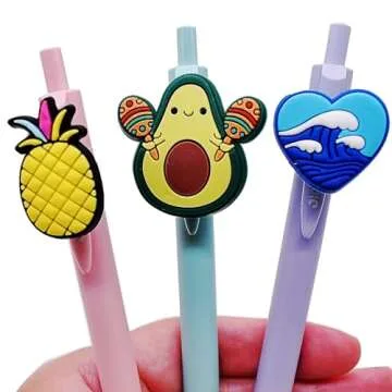YEALQU 60PCS Cute Pencil Toppers for Students' Gifts